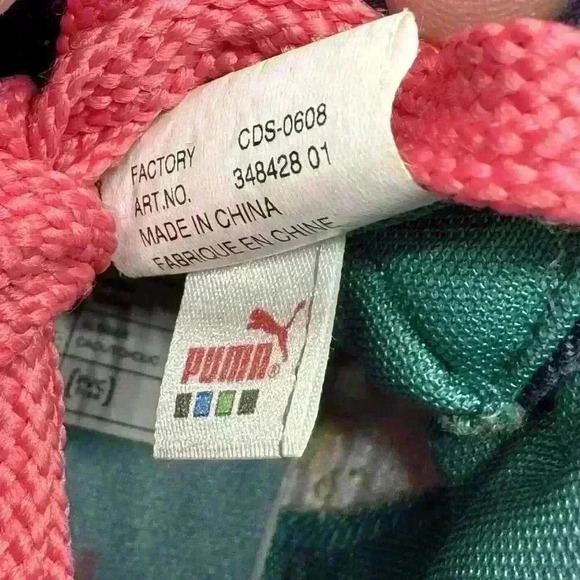 Puma First Round EX Mid Denim Plaid Coral Woman's Size 7 Casual Sneaker - Picture 9 of 9